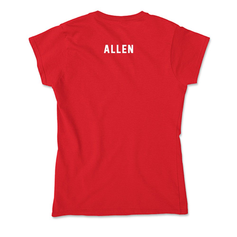 Nebraska - NCAA Men's Track & Field : Jacorric Allen - Soft Style Women’s T-Shirt-1