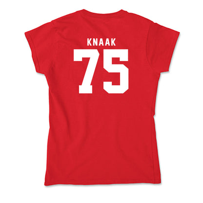 Nebraska - NCAA Football : Tyler Knaak - Soft Style Women’s T-Shirt-1