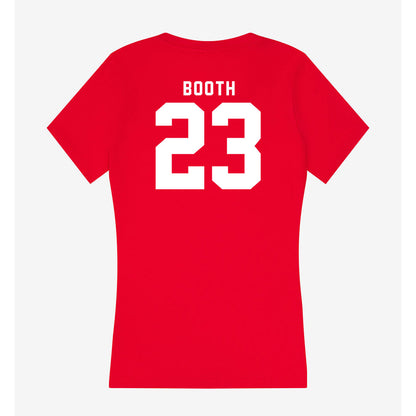 Nebraska - NCAA Football : Conor Booth - Women's V-Neck T-Shirt-1