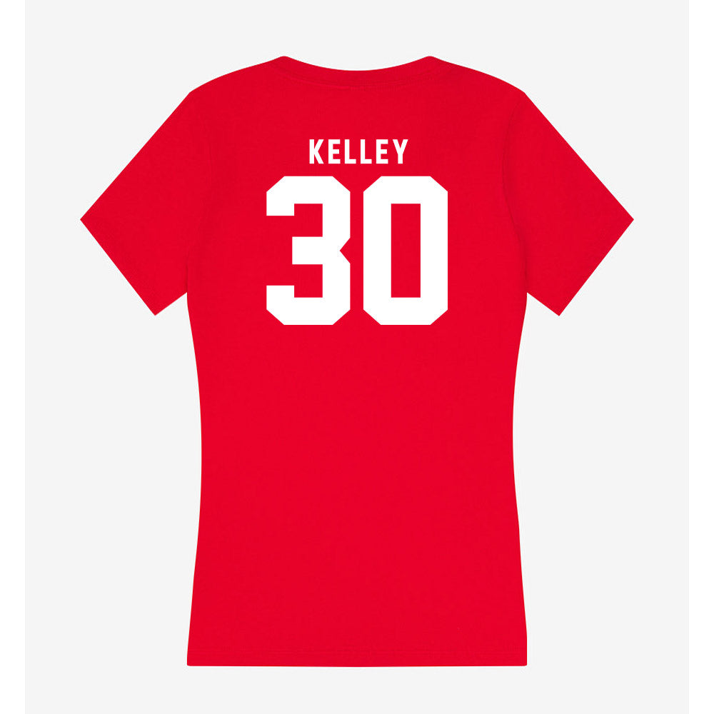 Nebraska - NCAA Baseball : Carter Kelley - Women's V-Neck T-Shirt-1
