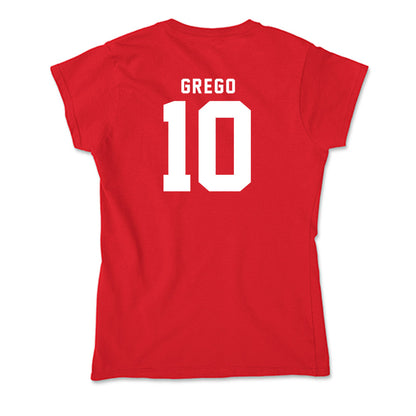 Nebraska - NCAA Baseball : Drew Grego - Soft Style Women’s T-Shirt-1