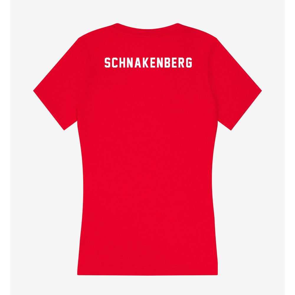Nebraska - NCAA Men's Track & Field : Seth Schnakenberg - Women's V-Neck T-Shirt-1
