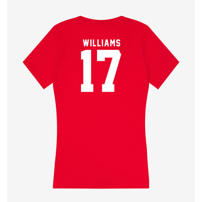 Nebraska - NCAA Women's Volleyball : Keoni Williams - Women's V-Neck T-Shirt-1