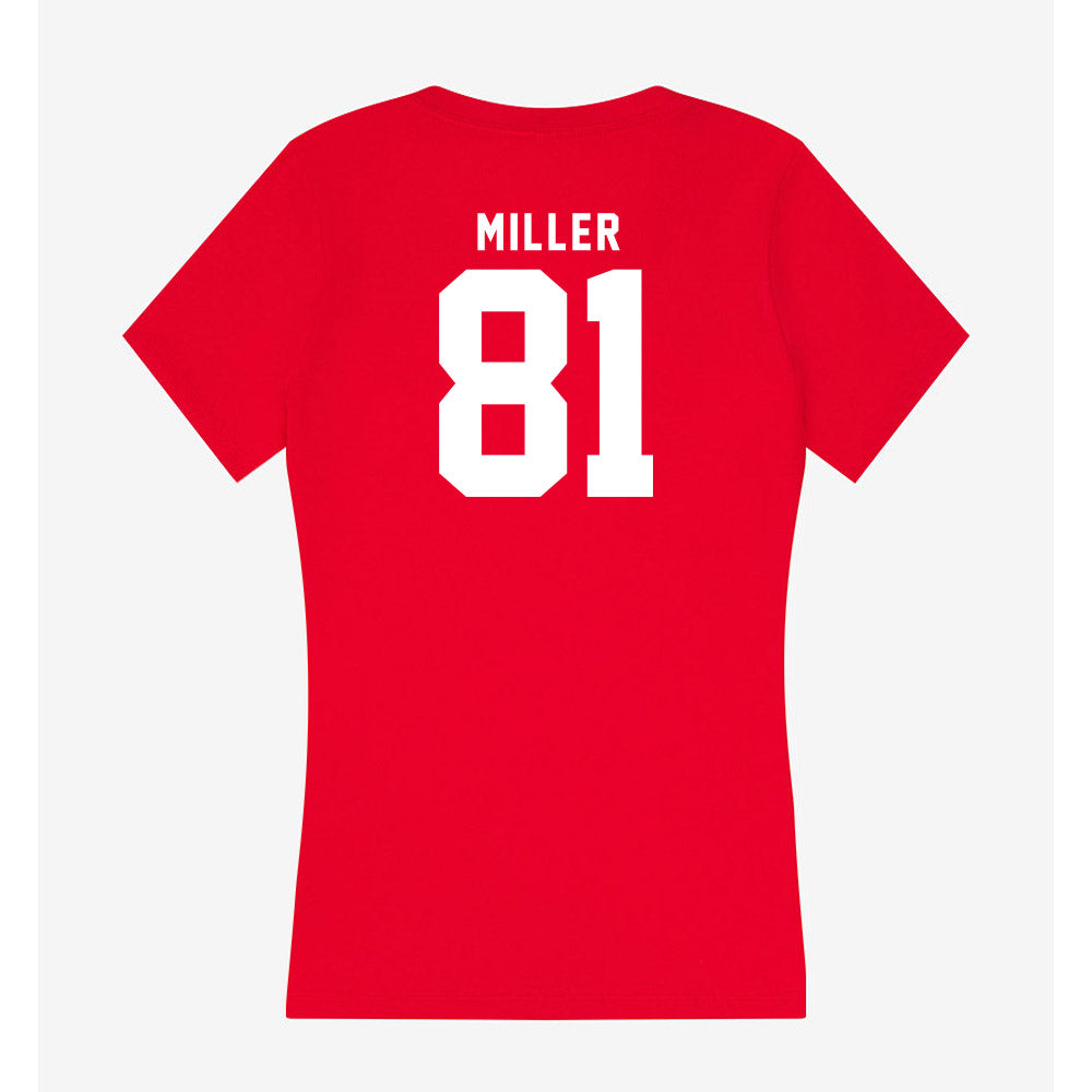 Nebraska - NCAA Football : Hayes Miller - Classic Shersey Women's V-Neck T-Shirt-1