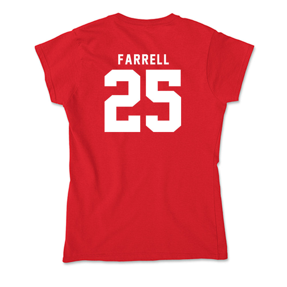 Nebraska - NCAA Softball : Jesse Farrell - Soft Style Women’s T-Shirt-1