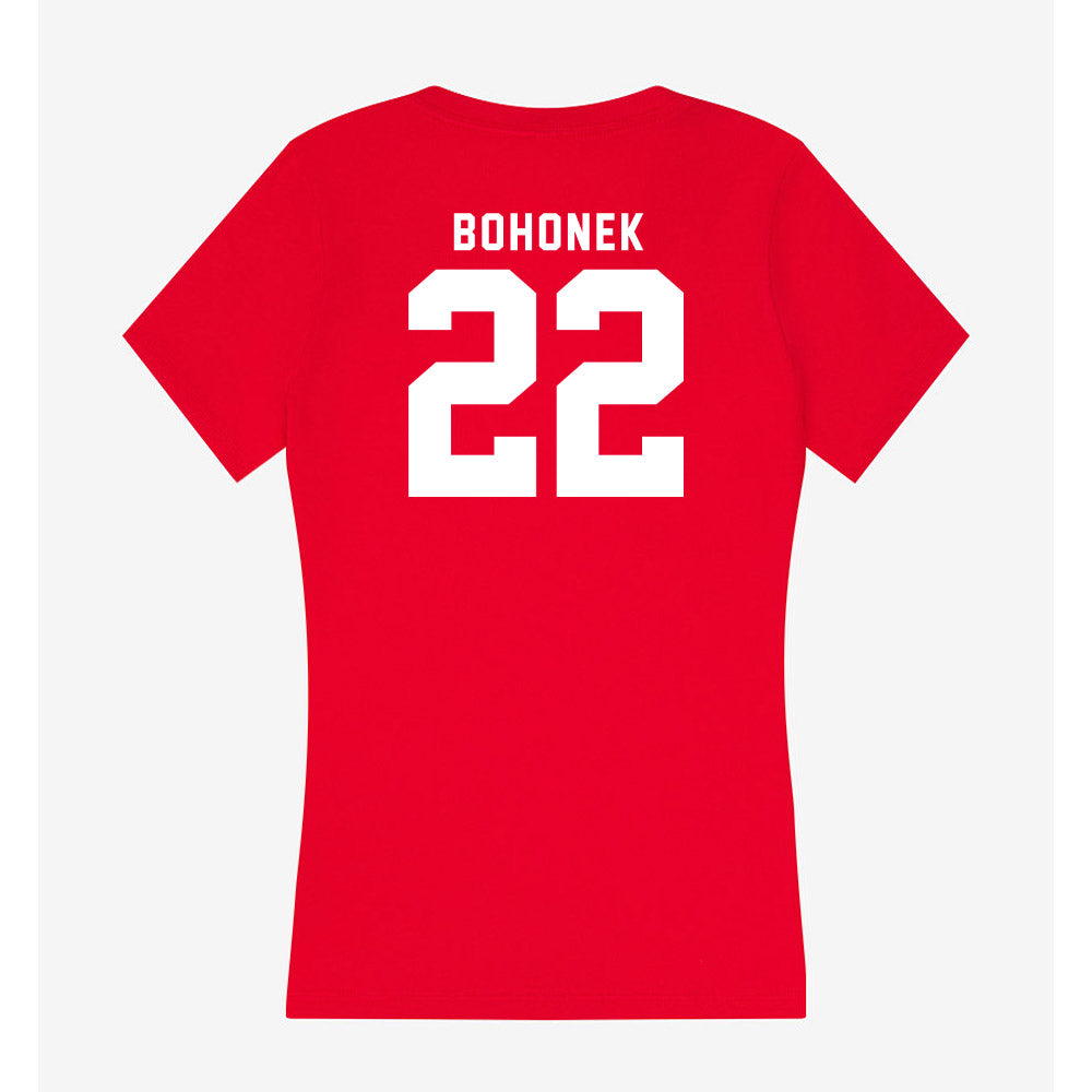 Nebraska - NCAA Women's Soccer : Carson Bohonek - Women's V-Neck T-Shirt-1