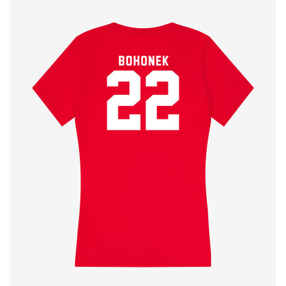 Nebraska - NCAA Women's Soccer : Carson Bohonek - Women's V-Neck T-Shirt-1