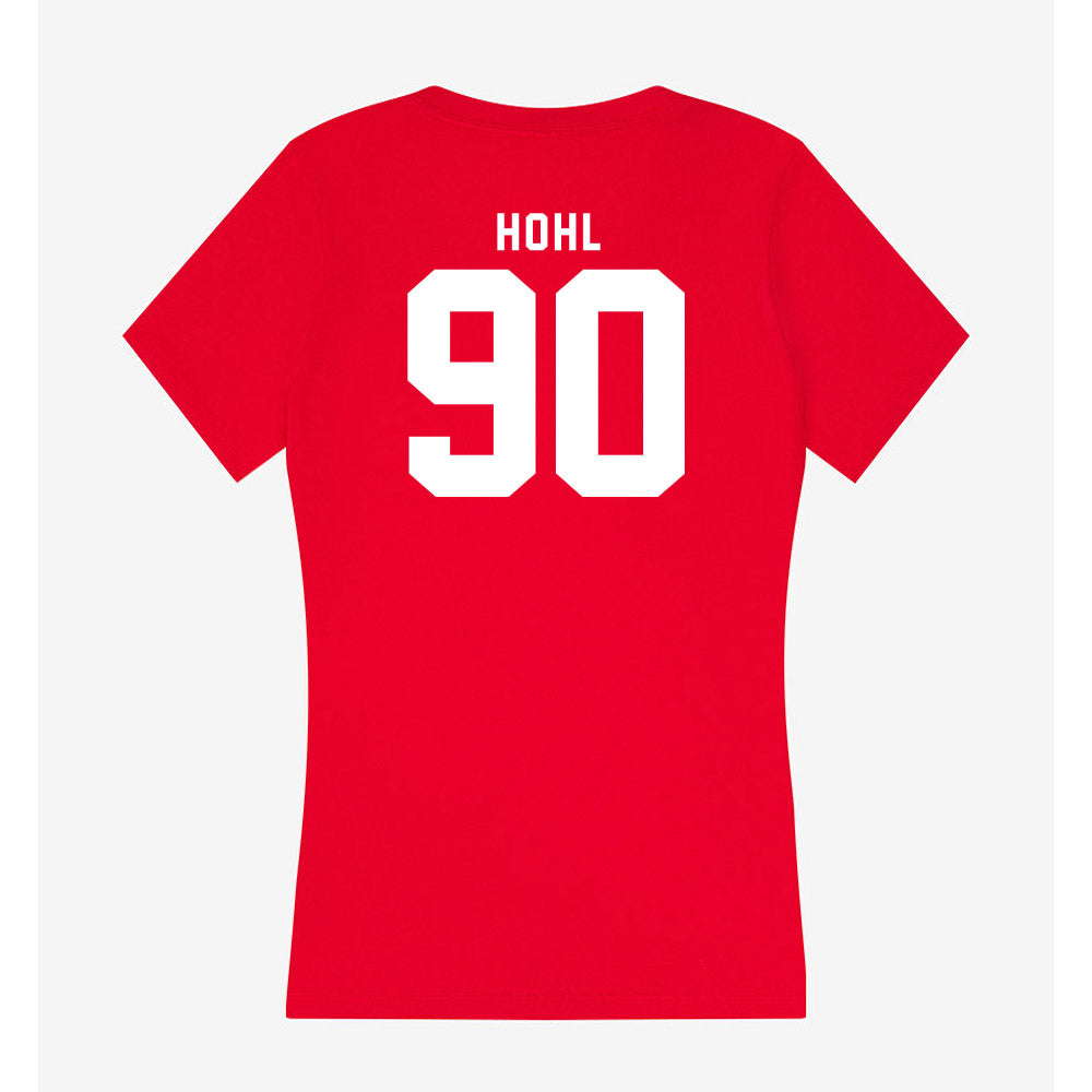 Nebraska - NCAA Football : John Hohl - Women's V-Neck T-Shirt-1