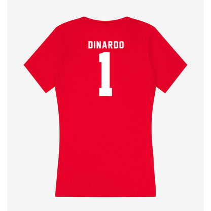 Nebraska - NCAA Softball : Olivia DiNardo - Women's V-Neck T-Shirt-1