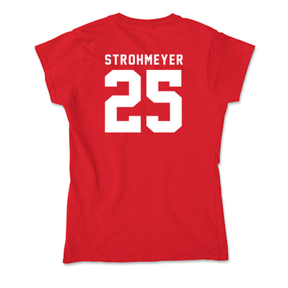 Nebraska - NCAA Baseball : Reed Strohmeyer - Soft Style Women’s T-Shirt-1
