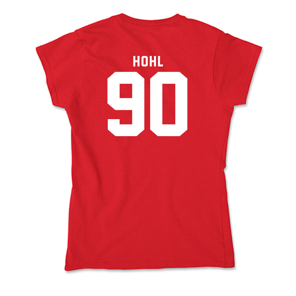 Nebraska - NCAA Football : John Hohl - Soft Style Women’s T-Shirt-1