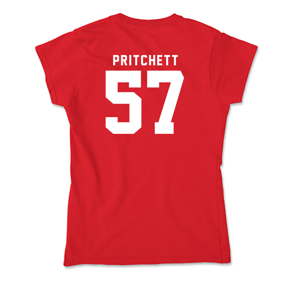 Nebraska - NCAA Football : Elijah Pritchett - Soft Style Women’s T-Shirt-1