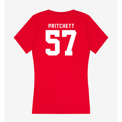 Nebraska - NCAA Football : Elijah Pritchett - Women's V-Neck T-Shirt-1