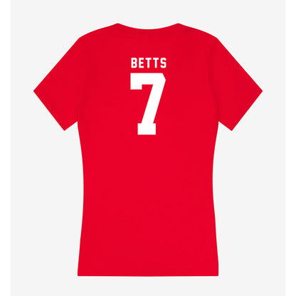 Nebraska - NCAA Men's Basketball : Kadyn Betts - Women's V-Neck T-Shirt-1