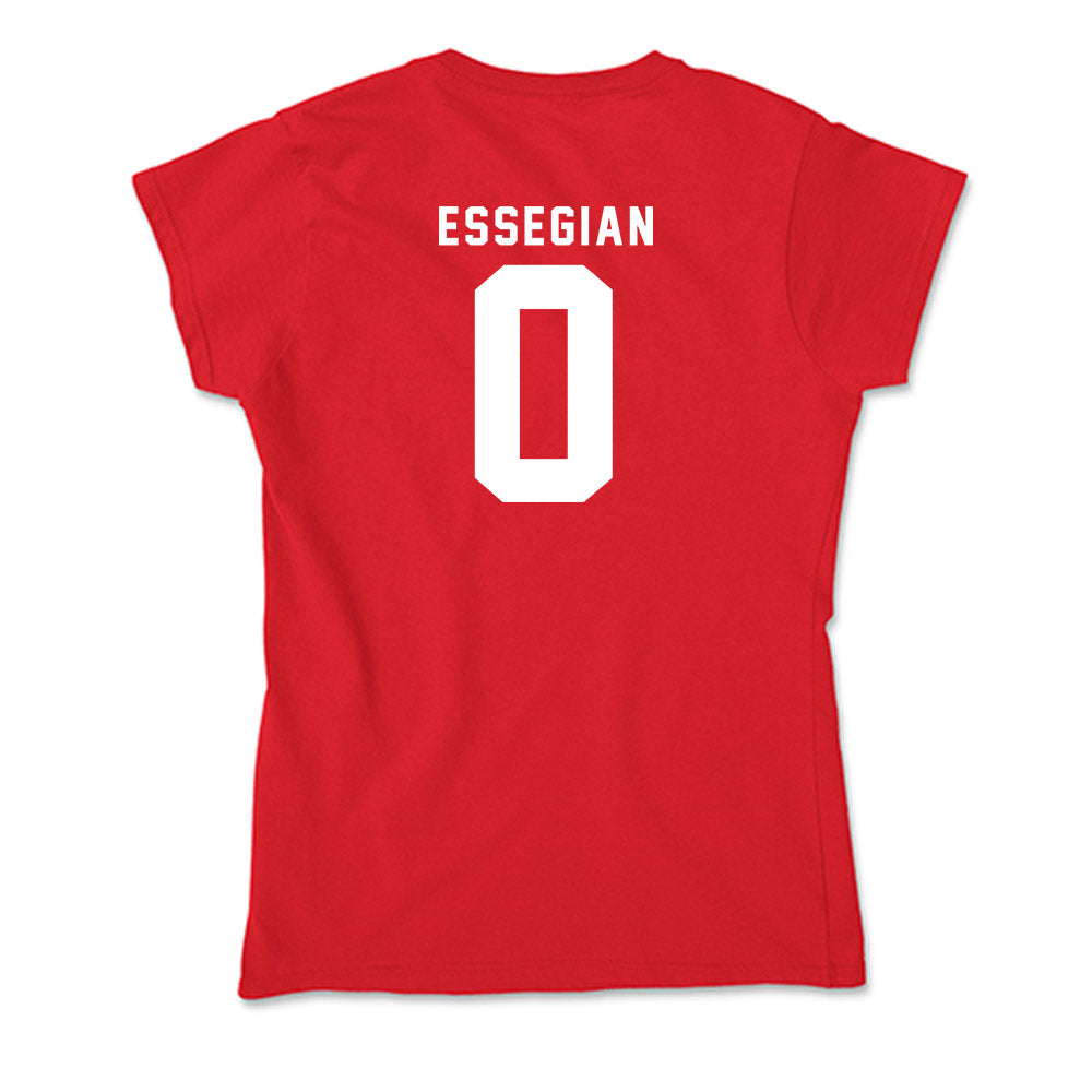 Nebraska - NCAA Men's Basketball : Connor Essegian - Soft Style Women’s T-Shirt-1