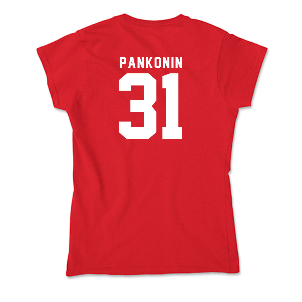 Nebraska - NCAA Baseball : Auden Pankonin - Soft Style Women’s T-Shirt-1