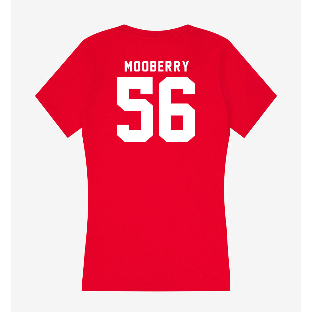 Nebraska - NCAA Football : Pierce Mooberry - Women's V-Neck T-Shirt-1