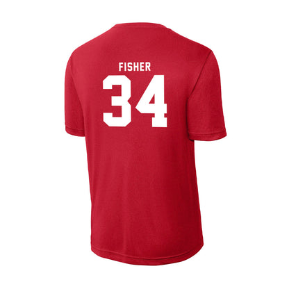 Nebraska - NCAA Women's Basketball : Emily Fisher - Activewear T-Shirt-1