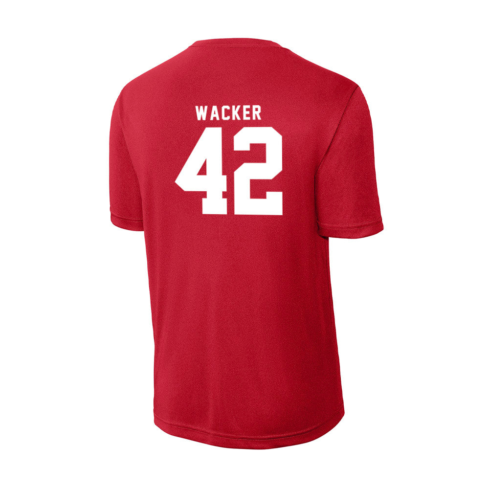 Nebraska - NCAA Football : Derek Wacker - Activewear T-Shirt-1