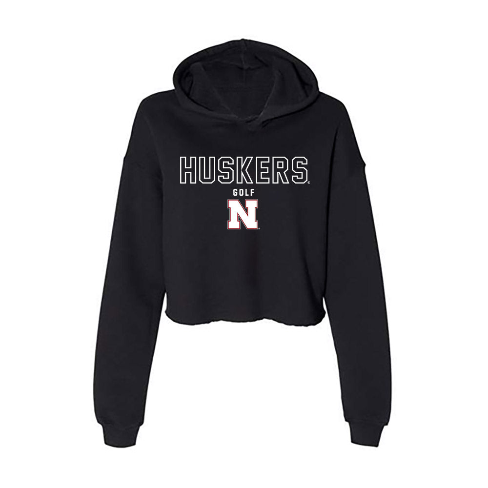 Nebraska - NCAA Women's Golf : Pavitida Raemmuang - Women's Crop Fleece Hoodie-0