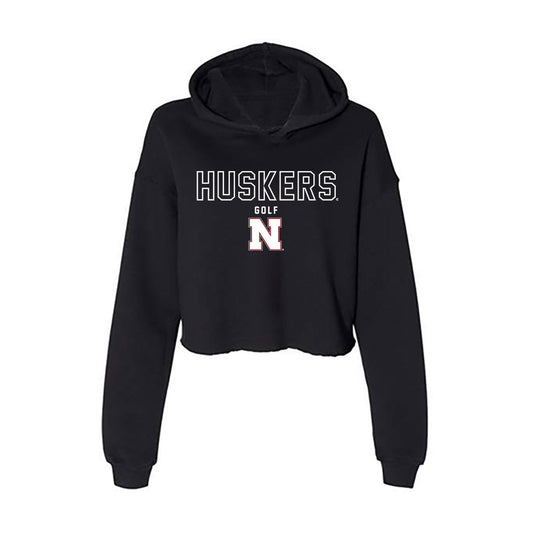 Nebraska - NCAA Women's Golf : Pavitida Raemmuang - Women's Crop Fleece Hoodie-0