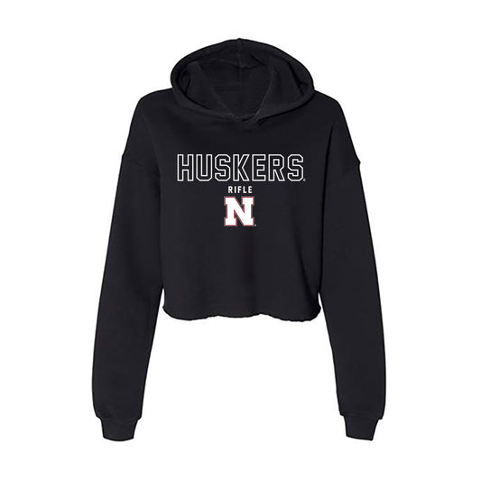 Nebraska - NCAA Rifle : Hannah Gallagher - Women's Crop Fleece Hoodie-0