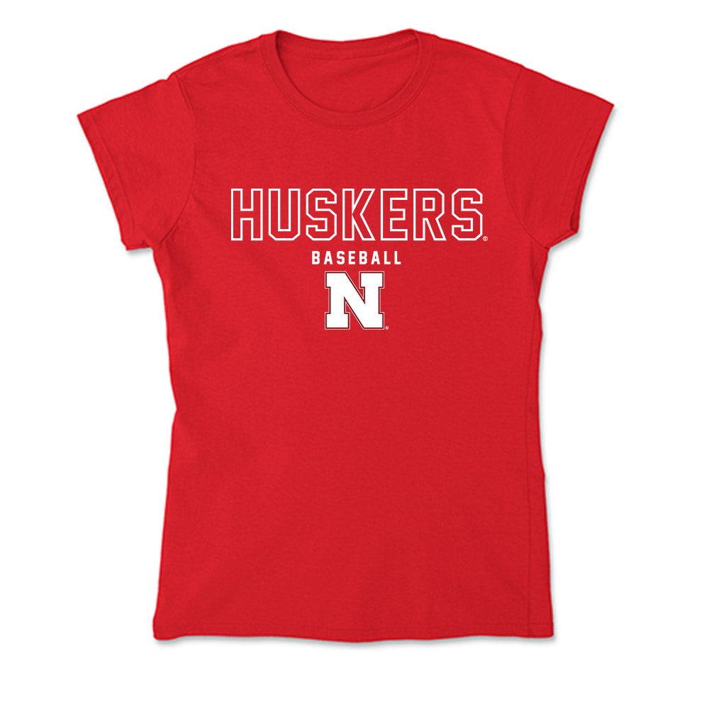 Nebraska - NCAA Baseball : Will Jesske - Classic Shersey Soft Style Women’s T-Shirt-0