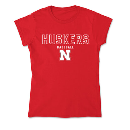 Nebraska - NCAA Baseball : Will Jesske - Classic Shersey Soft Style Women’s T-Shirt-0