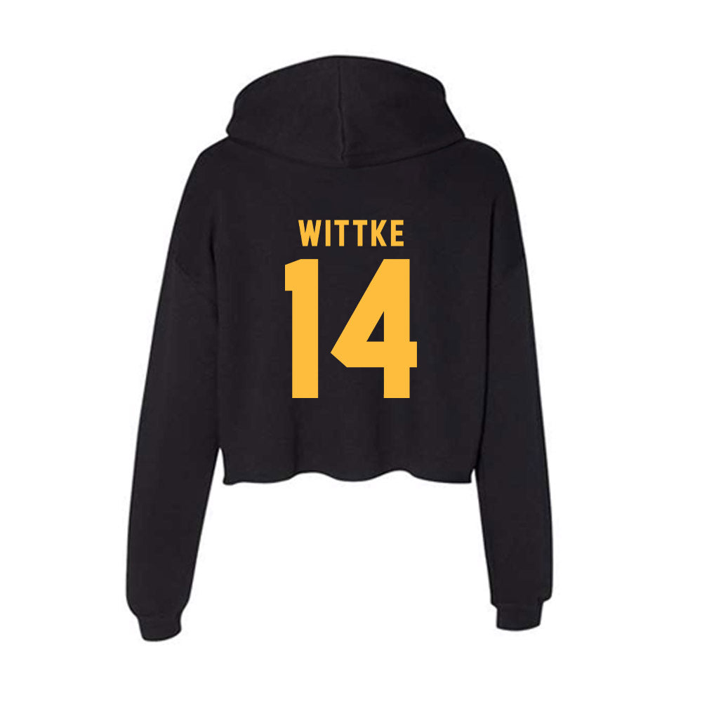 Minnesota - NCAA Football : Dylan Wittke - Women's Crop Fleece Hoodie-1