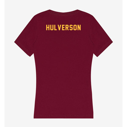 Minnesota - NCAA Wrestling : Quincy Hulverson - Women's V-Neck T-Shirt-1