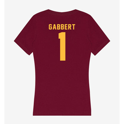 Minnesota - NCAA Women's Soccer : Jacqueline Gabbert - Women's V-Neck T-Shirt-1