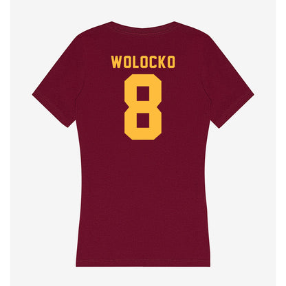 Minnesota - NCAA Softball : Tara Wolocko - Women's V-Neck T-Shirt-1