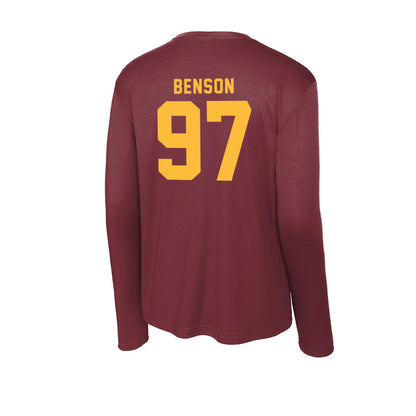 Minnesota - NCAA Football : Jeremiah Benson - Activewear Long Sleeve T-Shirt-1