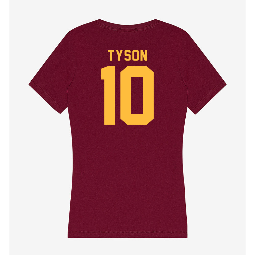 Minnesota - NCAA Men's Basketball : Cade Tyson - Women's V-Neck T-Shirt-1