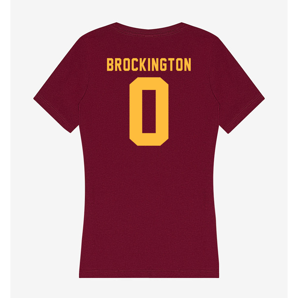 Minnesota - NCAA Football : Le'Meke Brockington - Women's V-Neck T-Shirt-1