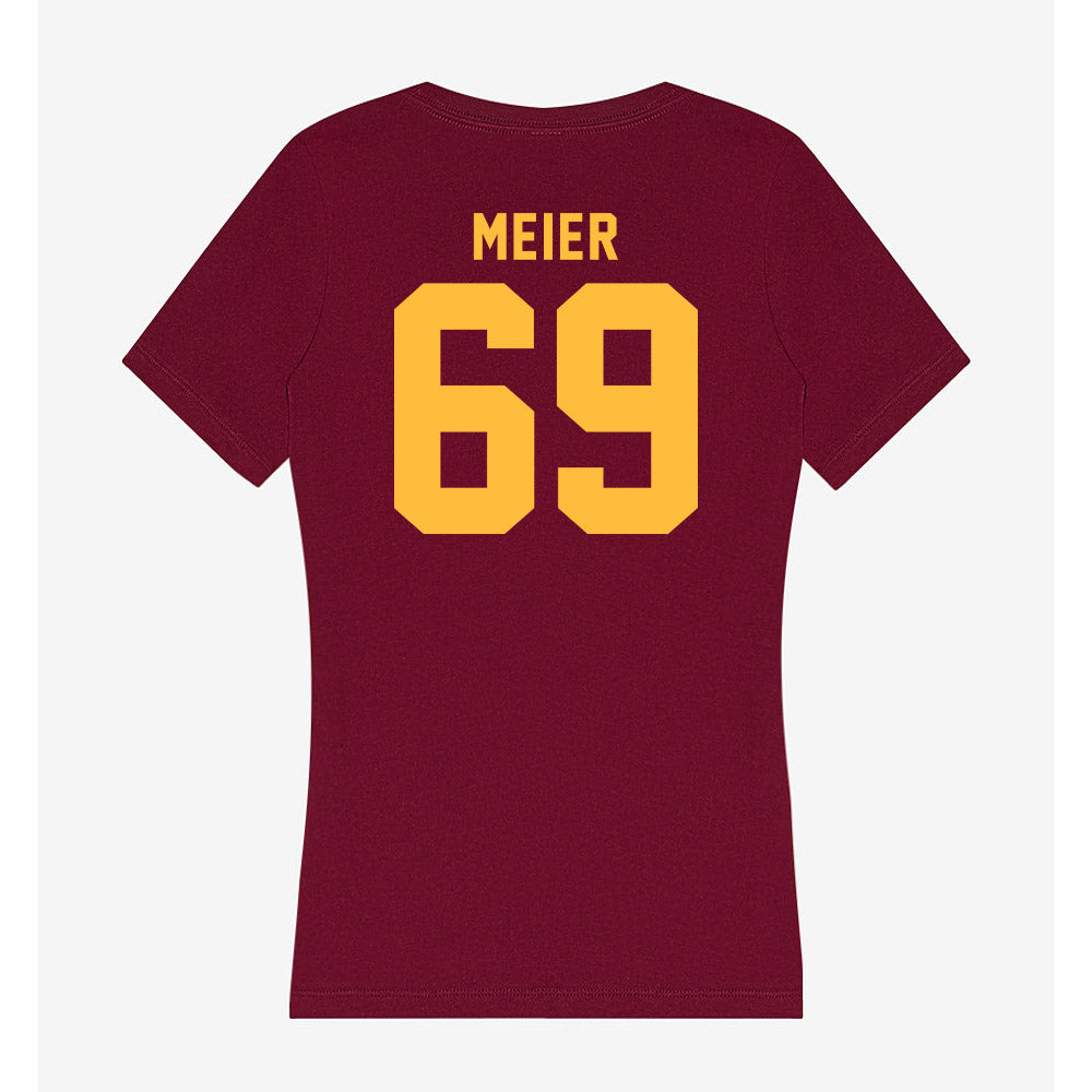 Minnesota - NCAA Football : Gavin Meier - Women's V-Neck T-Shirt-1