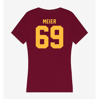 Minnesota - NCAA Football : Gavin Meier - Women's V-Neck T-Shirt-1