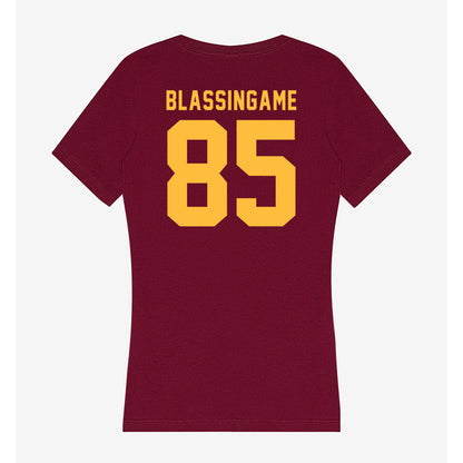 Minnesota - NCAA Football : Rico Blassingame - Women's V-Neck T-Shirt-1