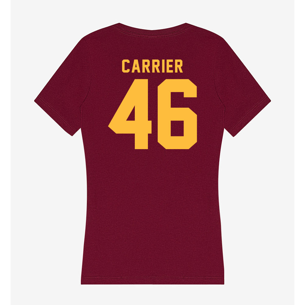 Minnesota - NCAA Football : Mason Carrier - Women's V-Neck T-Shirt-1