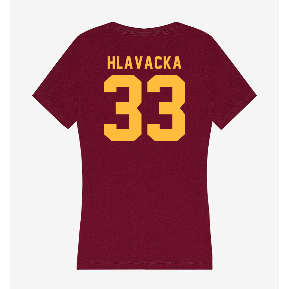 Minnesota - NCAA Football : Rhett Hlavacka - Women's V-Neck T-Shirt-1