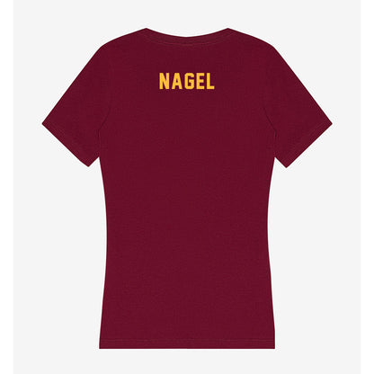 Minnesota - NCAA Wrestling : Gabe Nagel - Women's V-Neck T-Shirt-1