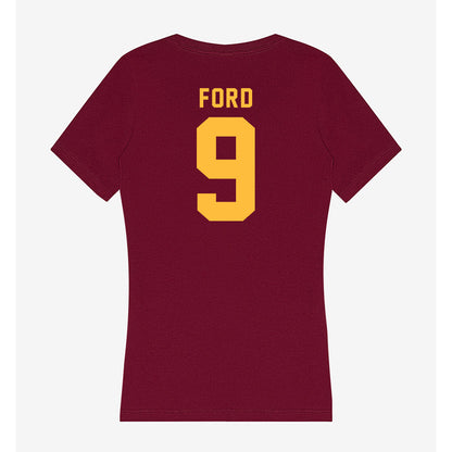 Minnesota - NCAA Football : Xavier Ford - Women's V-Neck T-Shirt-1