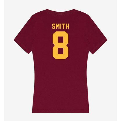 Minnesota - NCAA Football : Jalen Smith - Women's V-Neck T-Shirt-1