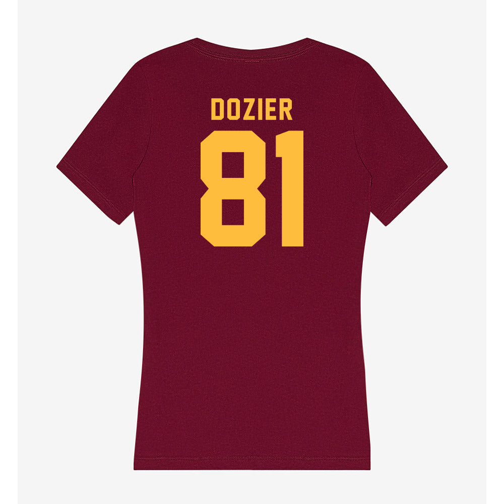 Minnesota - NCAA Football : Josiah Dozier - Women's V-Neck T-Shirt-1