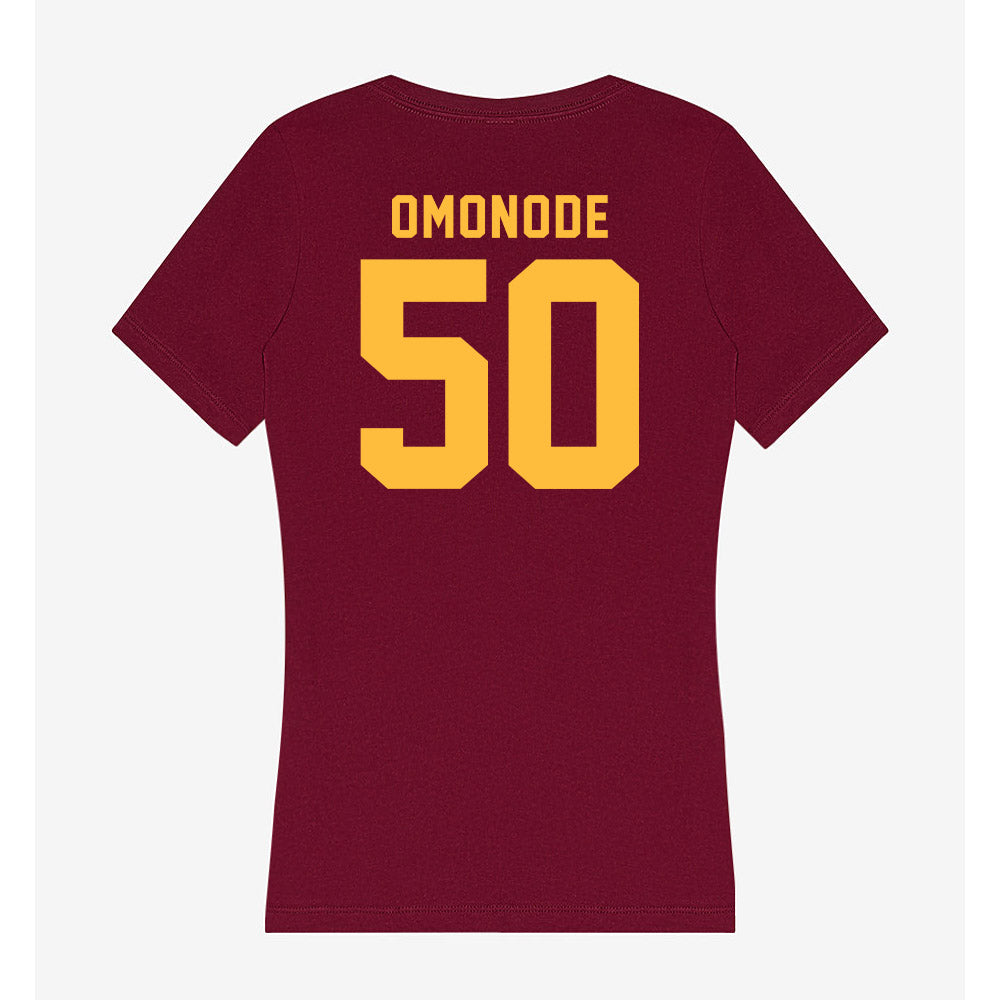 Minnesota - NCAA Football : Mo Omonode - Women's V-Neck T-Shirt-1