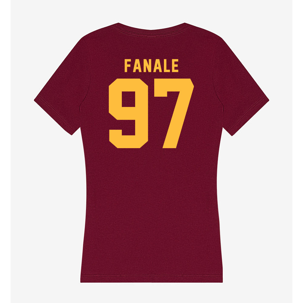 Minnesota - NCAA Women's Ice Hockey : Bella Fanale - Women's V-Neck T-Shirt-1
