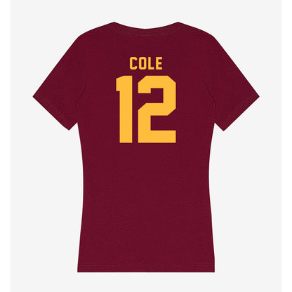 Minnesota - NCAA Baseball : Ethan Cole - Women's V-Neck T-Shirt-1