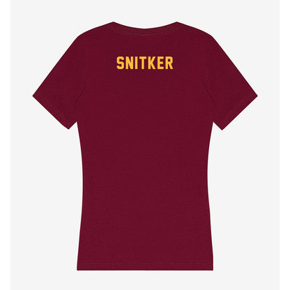 Minnesota - NCAA Men's Track & Field : Sam Snitker - Women's V-Neck T-Shirt-1
