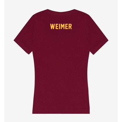 Minnesota - NCAA Women's Cross Country : Ali Weimer - Women's V-Neck T-Shirt-1