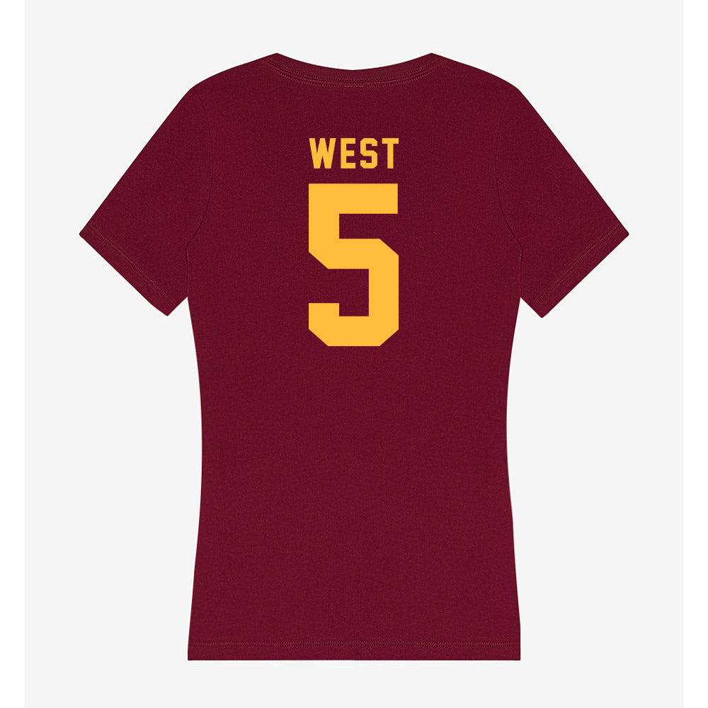 Minnesota - NCAA Football : Aydan West - Women's V-Neck T-Shirt-1
